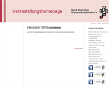 Tablet Screenshot of bdb-veranstaltungen.de